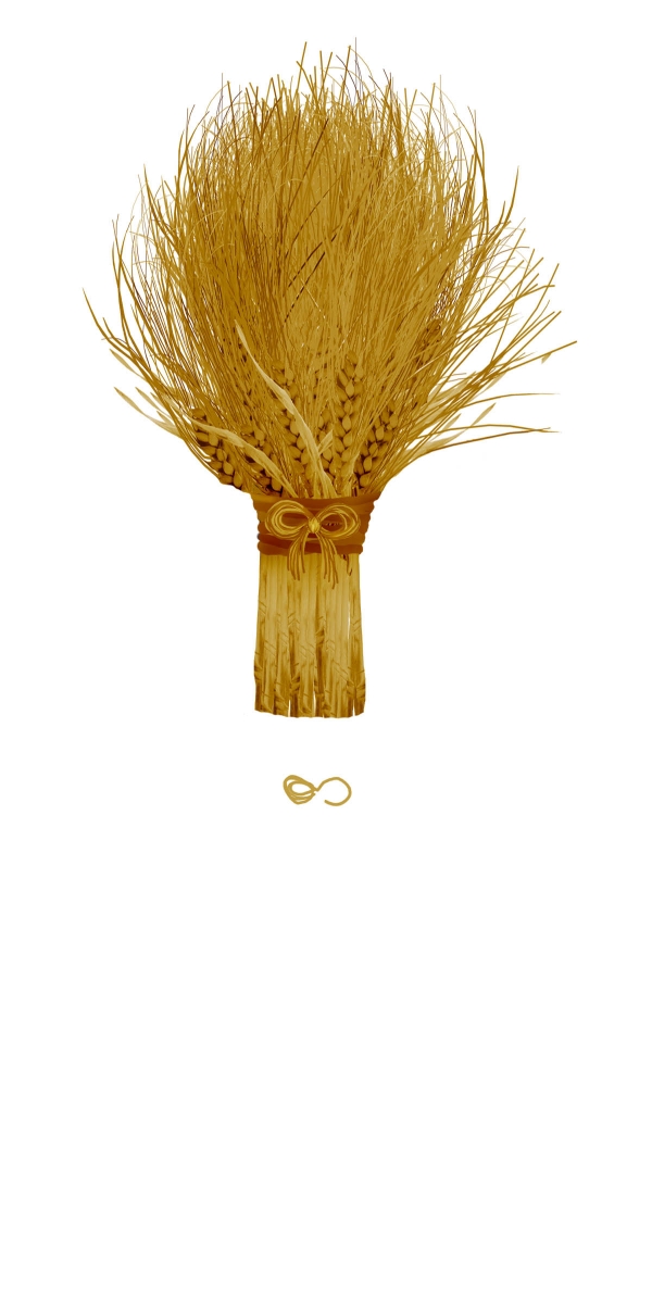 Creation of Lucky Wheat Bridal Bouquet: Step 9